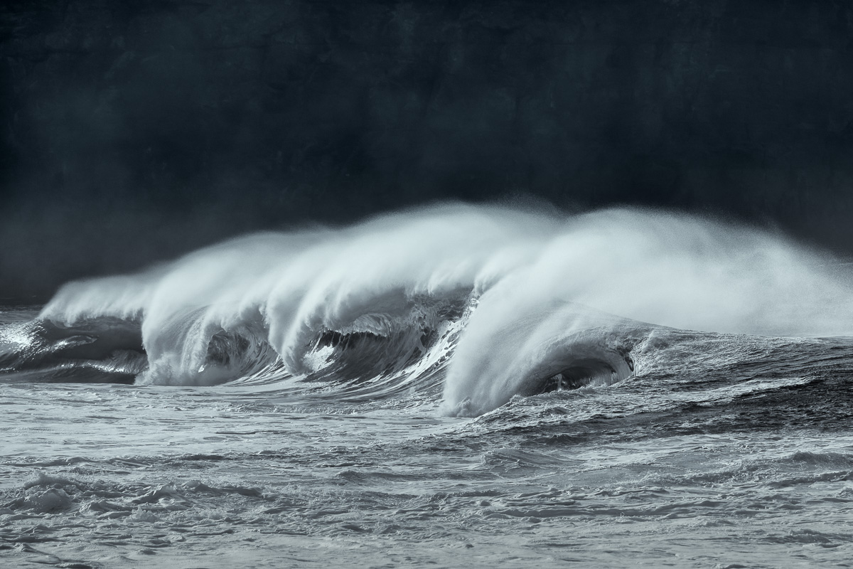 wild waves in Ireland